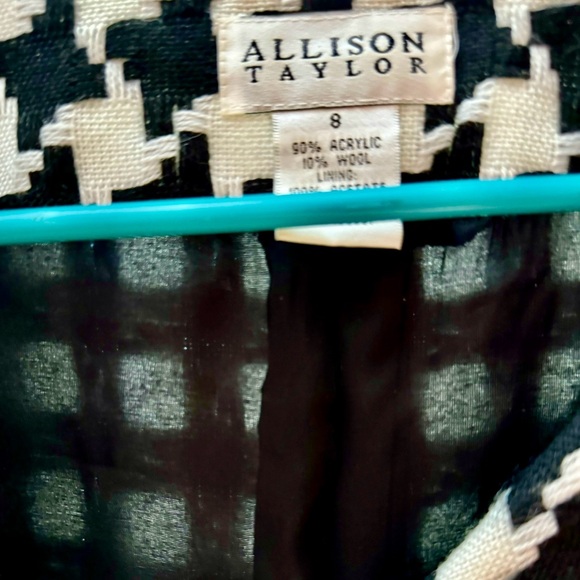 Allison Taylor houndstooth peacoat vintage - Picture 2 of 3